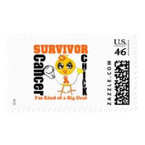 Kidney Cancer Survivor Chick Ribbon Postage