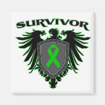Kidney Cancer Survivor Crest Fridge Magnet
