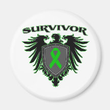 Kidney Cancer Survivor Crest Fridge Magnets