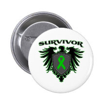 Kidney Cancer Survivor Crest Pinback Button