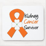 Kidney Cancer Survivor Flower Mouse Pad