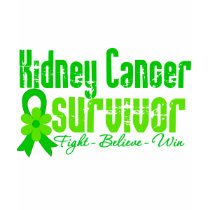 Kidney Cancer Survivor Flower Ribbon t-shirts