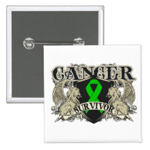 Kidney Cancer Survivor Mens Heraldry Buttons