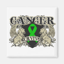 Kidney Cancer Survivor Mens Heraldry Fridge Magnet