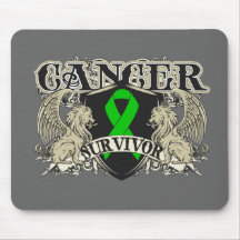 Kidney Cancer Survivor Mens Heraldry Mouse Pad