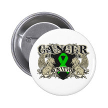 Kidney Cancer Survivor Mens Heraldry Pin