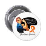 Kidney Cancer v2 We Can Do It Rosie The Riveter buttons