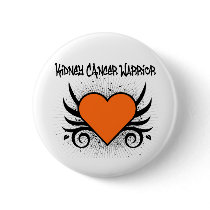 Kidney Cancer Warrior Heart buttons
