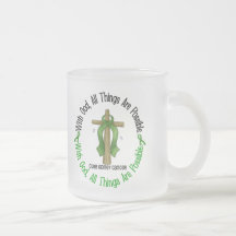 Kidney Cancer WITH GOD CROSS 1 Coffee Mugs