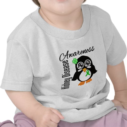 Kidney Disease Awareness Penguin Tshirts
