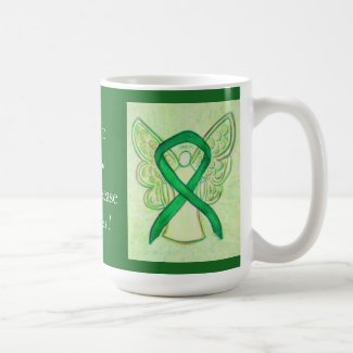 Kidney Disease Awareness Ribbon Angel Custom Mug