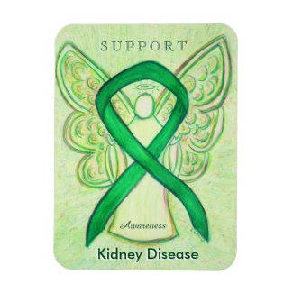 Kidney Disease Awareness Ribbon Angel Magnet Gifts