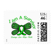 Kidney Disease Butterfly I Am A Survivor Postage Stamps