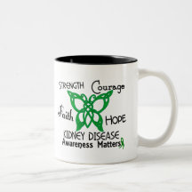 Kidney Disease Celtic Butterfly 3 Mug