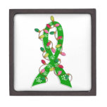 Kidney Disease Christmas Lights Ribbon Premium Jewelry Box