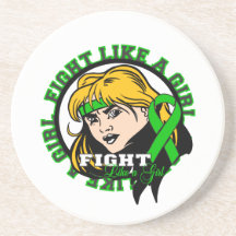Kidney Disease Fight Like A Girl Attitude Coaster