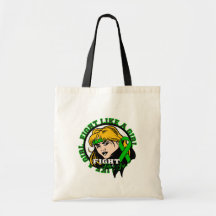 Kidney Disease Fight Like A Girl Attitude Tote Bag