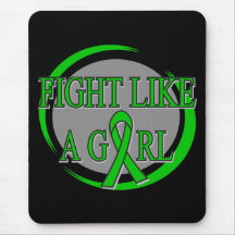 Kidney Disease Fight Like A Girl Circular Mouse Pad