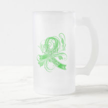 Kidney Disease Fight Like a Girl Flourish Mugs