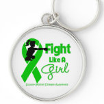 Kidney Disease Fight Like A Girl Knock Out keychains