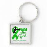 Kidney Disease Fight Like A Girl Knock Out keychains