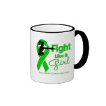 Kidney Disease Fight Like A Girl Knock Out mugs