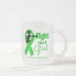 Kidney Disease Fight Like A Girl Knock Out mugs