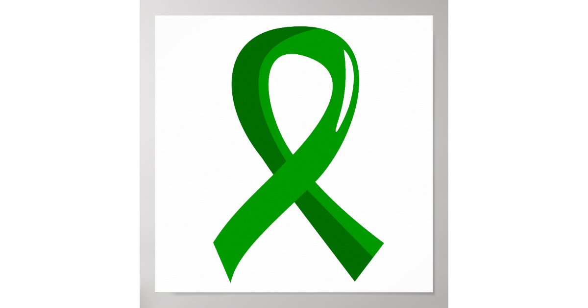 kidney-disease-green-ribbon-3-poster-zazzle