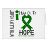 Kidney Disease I Hold On To Hope Greeting Card