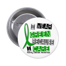 Kidney Disease I Wear Green Because I Care 37 Pin