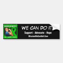 Kidney Disease Mission We Can Do It Bumper Sticker
