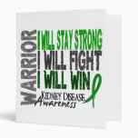 Kidney Disease Warrior 3 Ring Binder