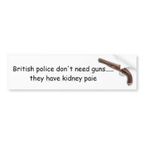 KIDNEY PIE BUMPER STICKER