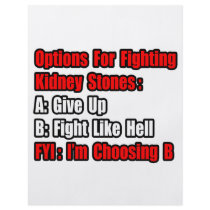 Kidney Stone Fighting Options flyers by Kidney_Stone_Shirts Kidney Stone Fighting Options flyers