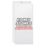 Kidney Stones...Not Cool Rack Card