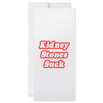 Kidney Stones Suck Rack Cards