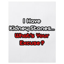 Kidney Stones...What's Your Excuse? flyers by Kidney_Stone_Shirts Kidney Stones...What's Your Excuse? flyers