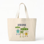 Kids Alien Outer Space Tote Bag