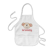 Kids Apron with monkey design