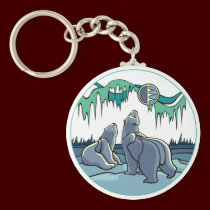Kid's Arctic Art Key Chain Polar Bear Gifts keychains