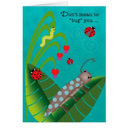 Kids At Summer Camp Funny Bugs Thinking Of You Greeting Card Zazzle
