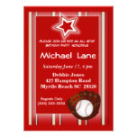 Kids Baseball  Birthday Invitation