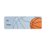 Kids Baseketball Gift Tag Labels
