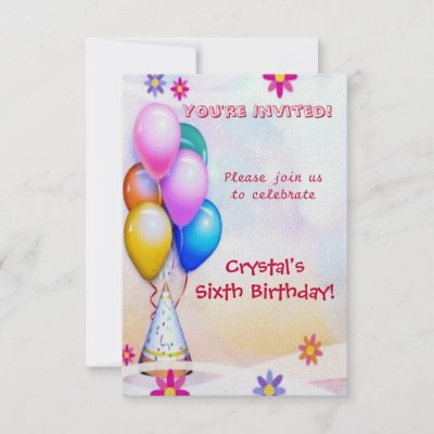 birthday party invitation card so pretty especially for