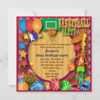 Basketball Birthday Party on Basketball Birthday Party Invitations And Ideas
