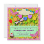 Kids Birthday Invitation 057: My backyard