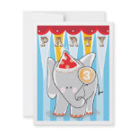 Kids Birthday Invitation - Circus