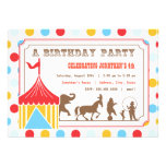 Kids Birthday Invitation - Circus