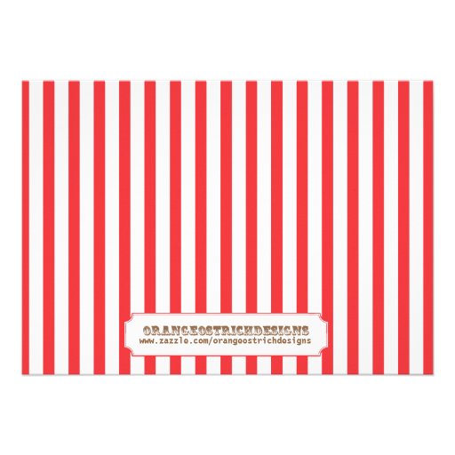 Kids Birthday Invitation - Circus