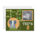Kids Birthday Invitation - Elephant by OrangeOstrichDesigns Kids Birthday Invitation - Elephant